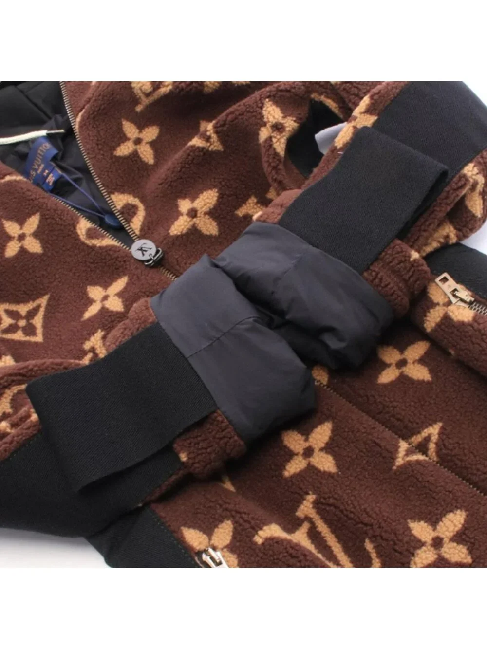 Louis Vuitton Jacket Monogram Fleece Hooded Teddy